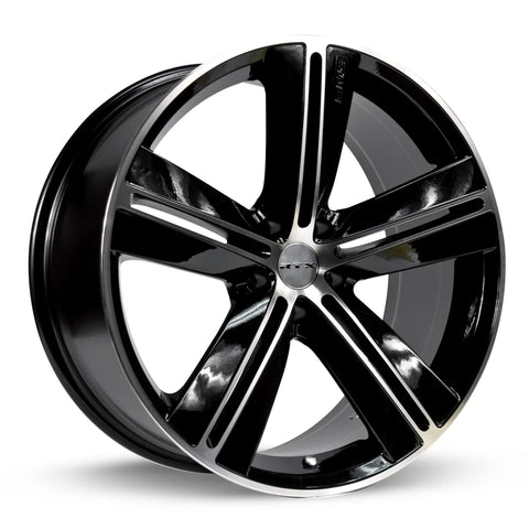 RTX Machined Black 17x7.5 5x115 20mm SMS Wheel