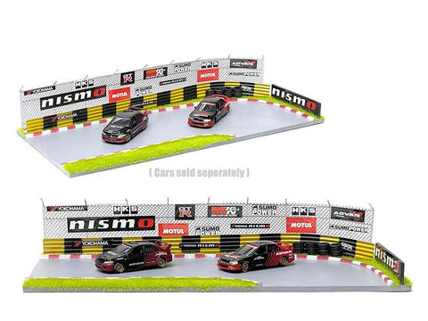 American Diorama Race Track Advan Diorama with Decals for 1/64 Scale Models 76532