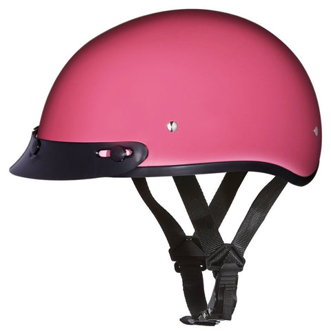 D.O.T. Daytona Skull Cap- HI-Gloss Pink- XS