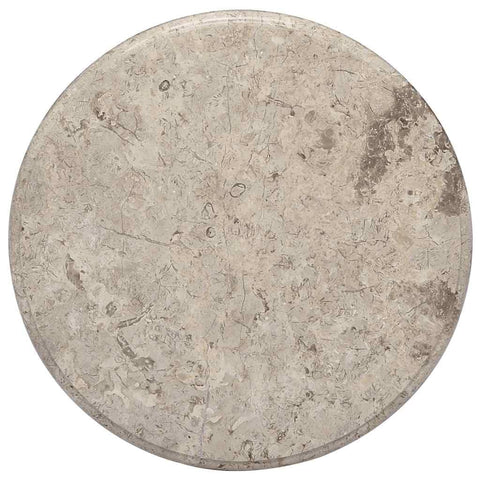 vidaXL Marble Table Top - Gray, Durable, Easy-Clean, Round Shape, Ideal for Indoor Tables, 19.7 Inch Diameter