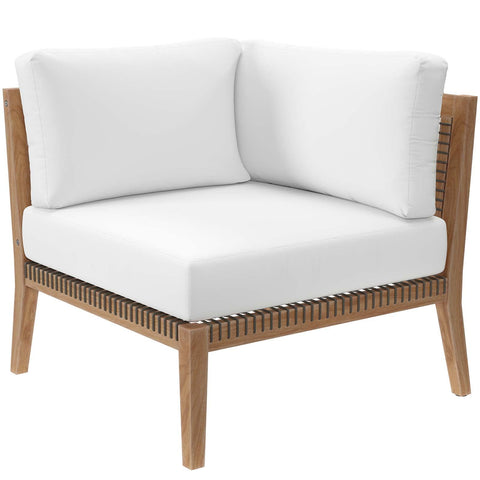 Modway Clearwater Corner Chair, Gray White