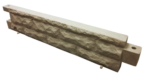 Garden Wizard 4 Foot Stone Landscape Border Wall - Sandstone