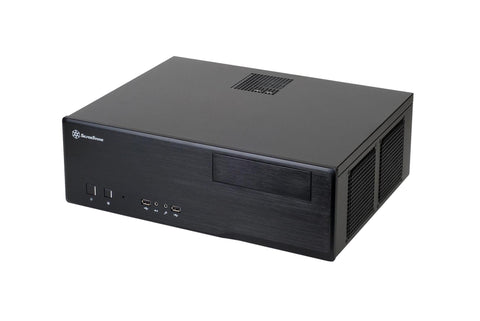 Silverstone Technology SST-GD05B-3.0-USA USB3.0 Aluminum/Steel Micro ATX HTPC Computer Case with 2 USB 3.0 Front Ports in Black GD05B-3.0-USA