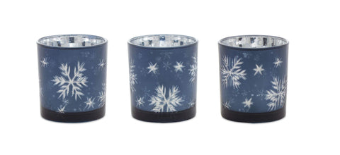 Melrose 77593 Glass Votive Holder Set of 3