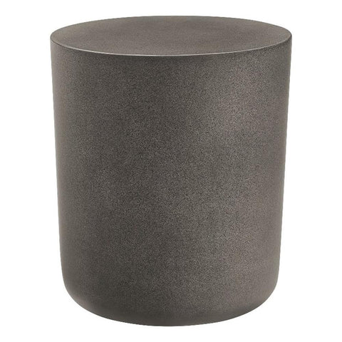 Modway Brion Concrete Stool in Gray - 16 Inch Cement Patio Sitting Stool - Living Room Side End Table - Indoor Outdoor Accent Stool