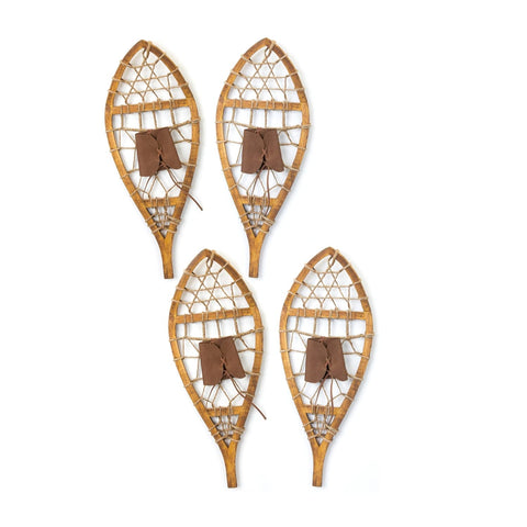 Melrose Modern Home Decorative Snow Shoes (Set of 2) 22" H Wood