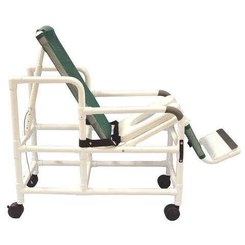 MJM International 193-TIS Tilt N Space Shower Chair Royal Blue, Forest Green, Mauve