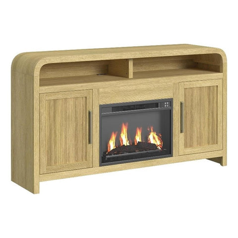 Woodridge Complete Fireplace Cabinet in Natural - Single Pack