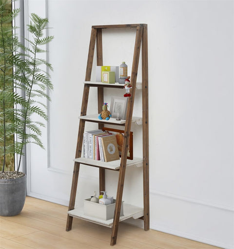 Cheungs Maison Ferme 4 Tier Foldable Shelf Display with Smooth White Accent