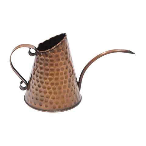 Oakestry Dainty Copper Watering Can Elegant Small Garden Tool for Indoor Plants Decorative Controlled Pour Home Gardening