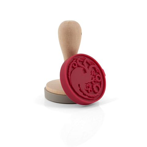 Game Of Thrones Silicone Cookie Stamps | House Stark Dire Wolf & House Targaryen Dragon Emblems | Interchangeable Set of 2