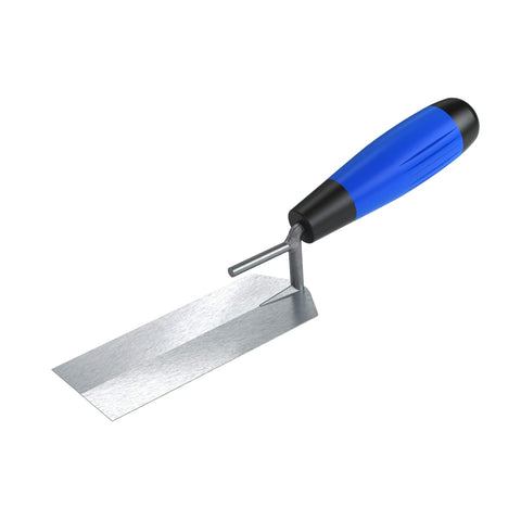 Bon 11-866 5-Inch by 2-Inch Pro Carbon Steel Margin Trowel with Bucket Hook and Comfort Grip Handle