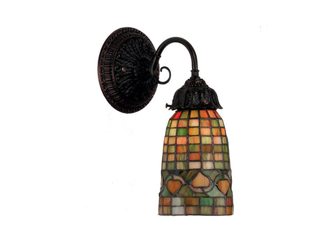 Meyda Tiffany 74049 Tiffany Acorn Wall Sconce, 12" Width