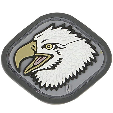 Maxpedition Eagle Head 1.5 x 1.25 Patch, Swat, One Size (EGHDS)