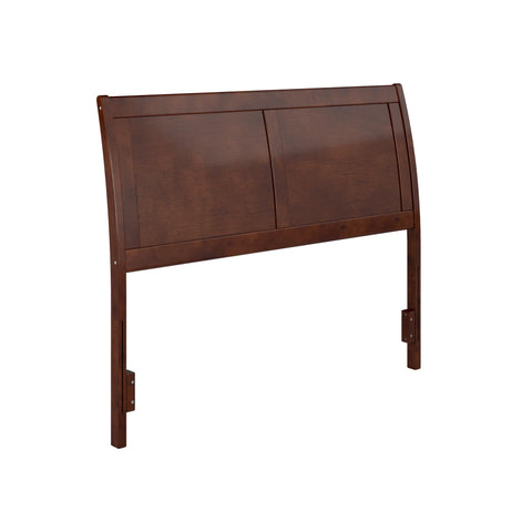 AFI, Portland Full Sleigh Solid Wood Panel Headboard, Walnut