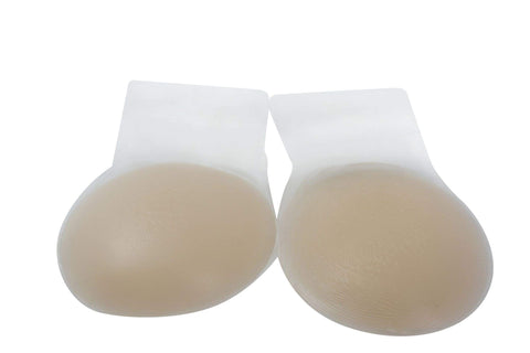 Flirtzy Reusable Silicone Breast Lift Pasties, Invisible Self-Adhesive Nipple Covers, Braless Reusable Bra, Petal Beige