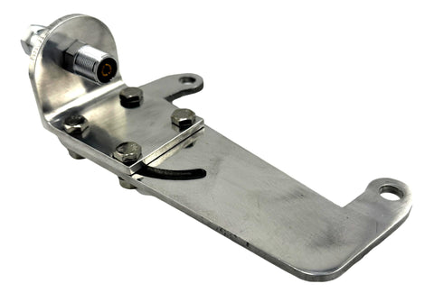 Procomm PC-A50-02 Cascadia Truck Antenna Mirror Mount; Adjustable Angle Bracket JBC910H and S0239 Stud; for Freightliner Cascadia Trucks 2008+ P3, 5-Gauge Aircraft Aluminum Construction