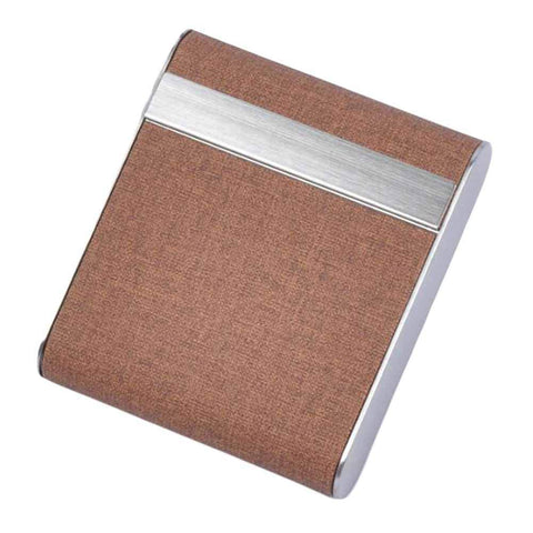 Pocket PU Cigarette Storage Case Box Metal Cigarette Holder Case for Men