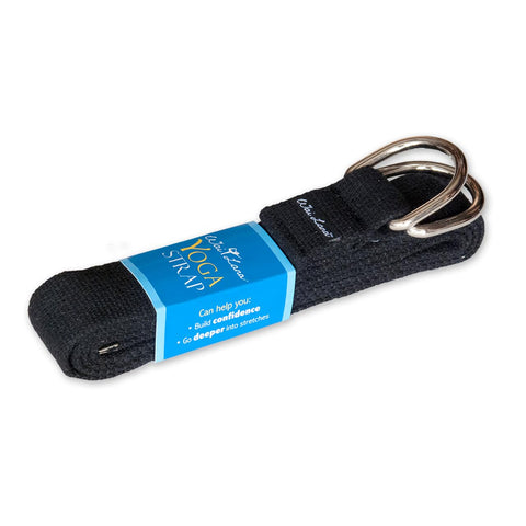 Wai Lana Yoga Straps (Black, 8ft)
