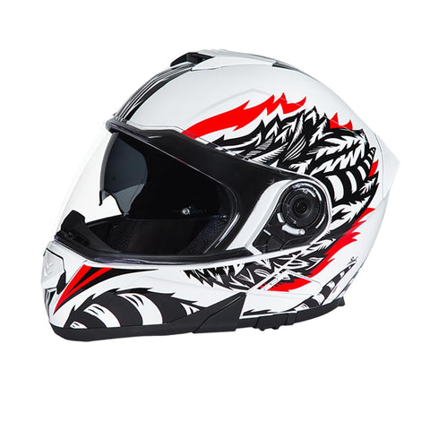 Daytona Helmets Glide Modular Motorcycle Helmet - Flip Up Motorcycle Helmet - Ready Full Face Helmet with Dual Visors for Men, Women & Youth