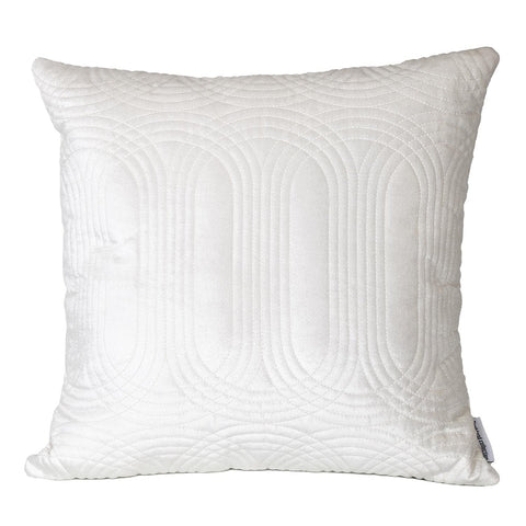 Parkland Collection Iphis Transitional White Throw Pillow