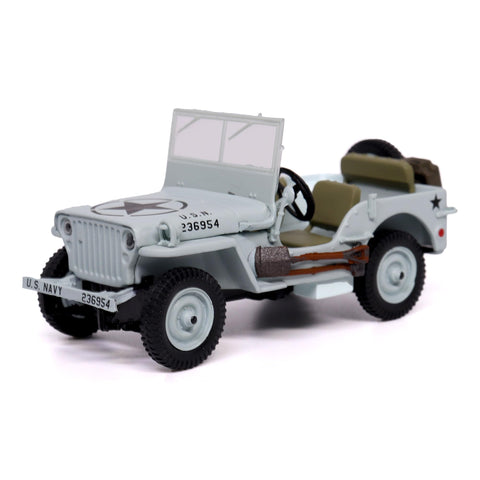 Motor city classics 1:43 Scale Military Diecast Collectible | U.S. Navy 1/4-Ton | Militaria Diecast Model 24217-44