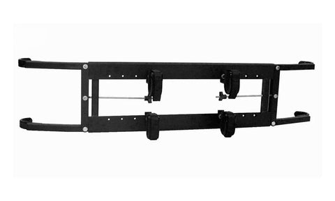 Great Day Power-Ride Gun Rack for Small Carts /36-50in Roll Bar Width, 2Gun Model, Black