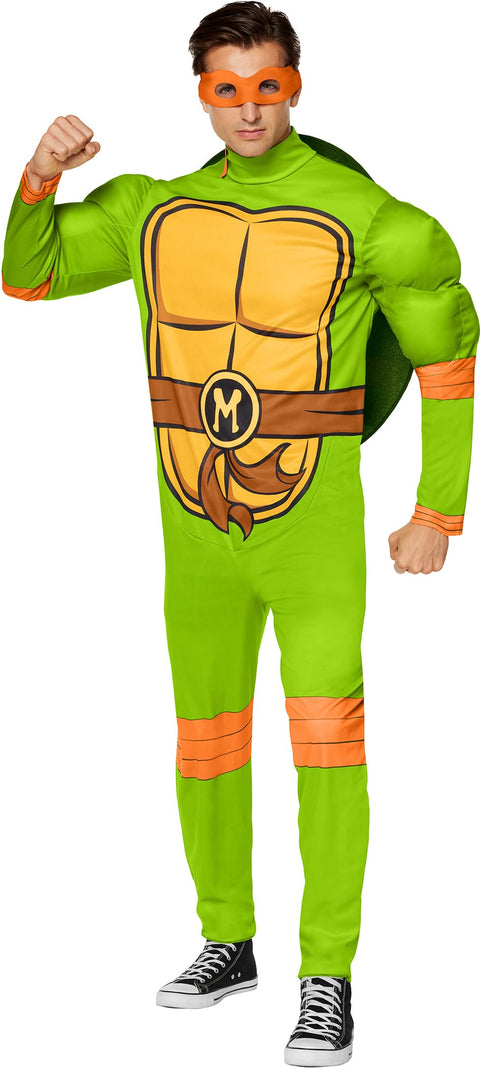InSpirit Designs - Adult's Classic Teenage Mutant Nija Turtles Michelango Costume - Small