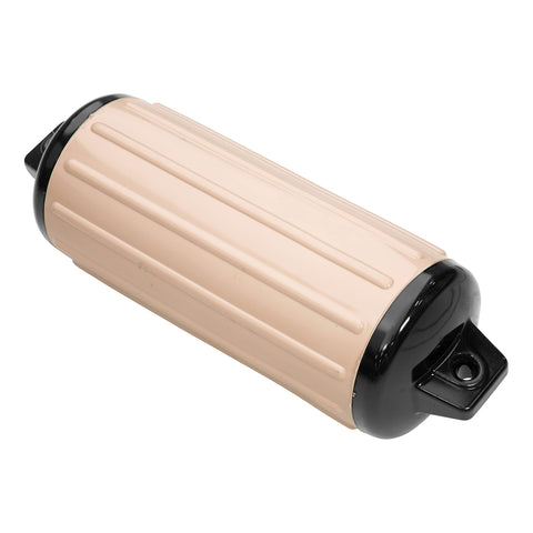 Taylor Made Super Gard Boat Fender, Aurora Gold (8.5" x 26") Double-Molded Ends, Ribbed Technology to Minimize Roll, Rubber Football Needle Inflation Valve, Marine-Grade Vinyl, 5/8" Eyelets - 960824