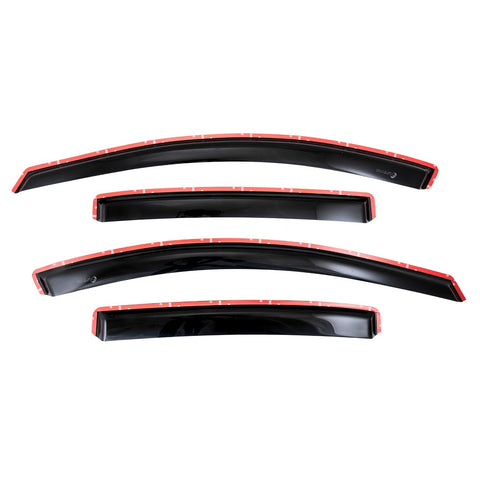 TrailFX Window Vents Fits Chevrolet Equinox 2018-2024 in-Channel Smoked 4-Piece Low Profile Acrylic Rainguard Set TrailFX 4634IC