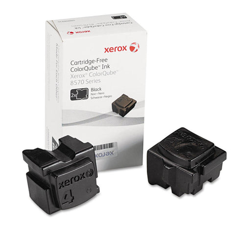 Xerox 108R00929 Solid Ink Stick, Black, 2/Box - in Retail Packaging