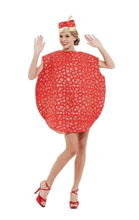 Orion Costumes Unisex Giant Red Christmas Tree Bauble Fancy Dress Costume