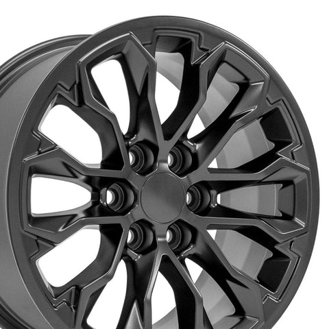 OE Wheels CV54 17 Inch Rim Fits Colorado ZR2 Style 6x120 17x8 Satin Black - Hollander 5891 (1)