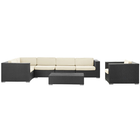 Corona 7 Piece Outdoor Patio Sectional Set