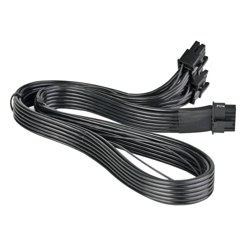 Silverstone Technology PP15-EPS Dual EPS 8 pin (PSU) to 12+4 pin (GPU) 12V-2x6 PCIe Gen5 Cable for Silverstone 3rd Gen PSUs, SST-PP15-EPS