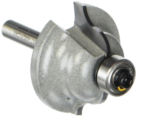Vermont American 23150 1/4-Inch Radius Carbide Tipped Roman Ogee Router Bit, 1/2-Inch Ball Bearing 2-Flute 1/4-Inch Shank