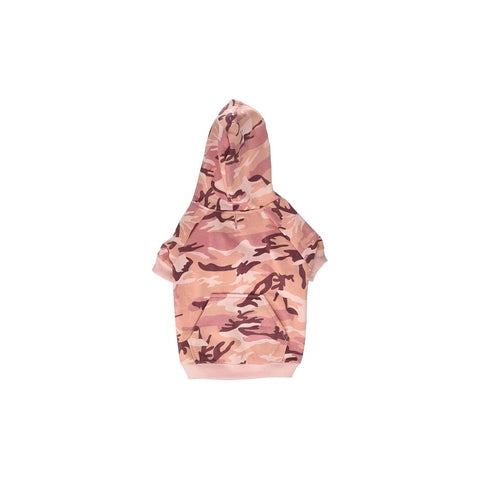 Casual Canine Camo Hoodie for Dogs, 13" Medium, Pink