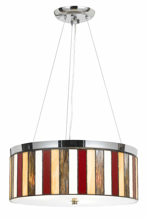 Cal Lighting 1-Light Hardwire Ceiling Mount Chrome Pendant