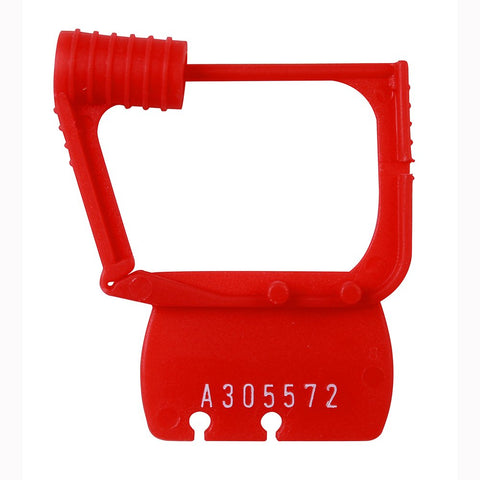 Plastic Seals (Red), Qty 50