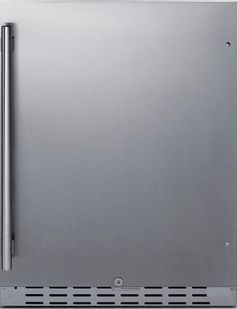 Summit Appliance AL55CSS 24-Inch Wide Built-In All-Refrigerator, ADA Compliant - Commercially Approved; Undercounter Mount; Stainless Steel Exterior; Indoor Application; RHD (Right-Hand Door Swing)