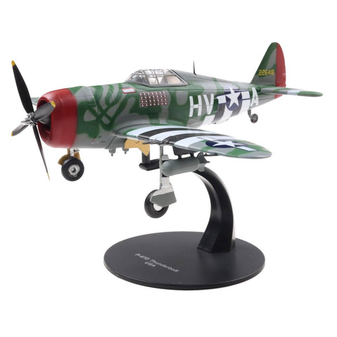 Motor city classics 1:72 Scale Military Diecast Collectible | P-47 Thunderbolt - Lt. Col. Francis S. Gabby Gabreski, USAAF | Militaria Diecast Model 27298-42