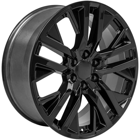 Tires OE Wheels LLC CV38-22090-6550-28B Black Wheel Painted (22 x 9. inches /6 x 139 mm, 28 mm Offset)