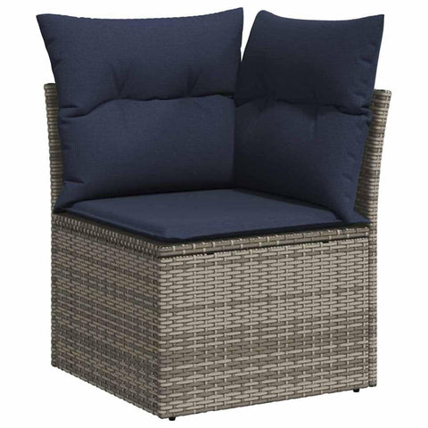 vidaXL Garden Sofa with Cushion Gray 62 x 62 x 69 cm Poly Rattan, Chill Out with Our Stylish Garden Sofa, Tough Seating for Your Patio, Terrace, or Veranda!