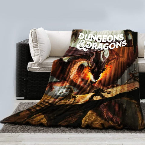 Stunned Mind Dungeons & Dragons 45 x 60 Inch Fleece Throw Blanket