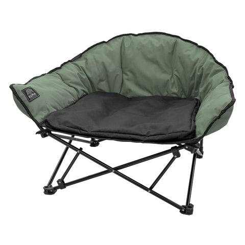 Kuma Outdoor Gear Lazy Bear Dog Bed with Carry Bag, Ultimate Portable Luxury Outdoor Dog Bed (Sage/Graphite)