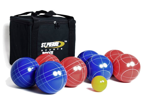 St Pierre Sports Sport Bocce Set, Red/Blue, 100mm