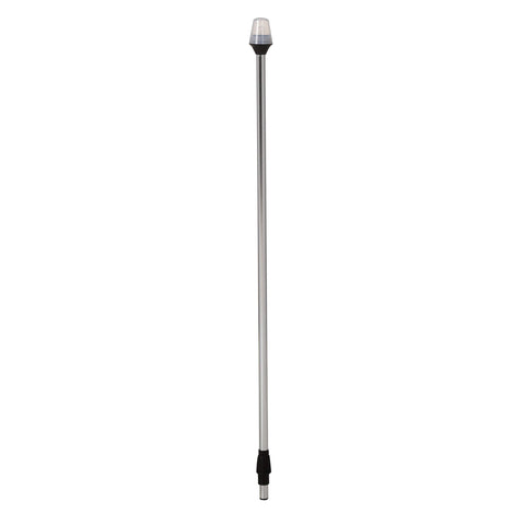 Attwood 5110-36-7 All-Round Frosted Globe Light, 2-Mile 360-Degrees Illumination, 9-Watt Wedge-Base Lamp, 36-Inch Pole
