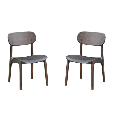 Boraam Solvang Dining Chairs – Set of 2, Carbonite Finish