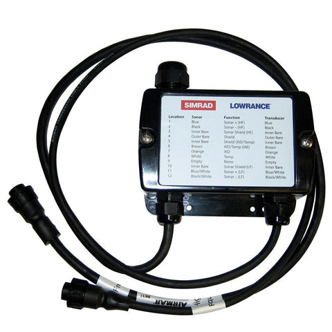 Lowrance XSONIC Pigtail XDCR Wiring Block Adapter