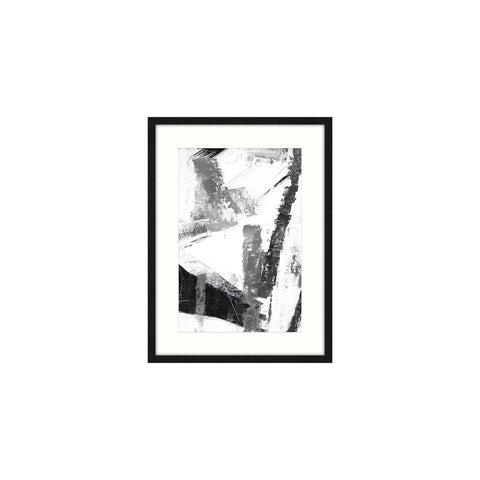 Yosemite Home Decor "B&W Interpretations I Glass Framed Wall Art in Black